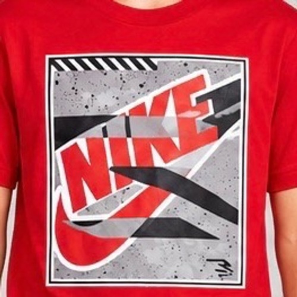 Nike Jordan Boys T-Shirt Bundle Lotof 3 Red Blue Black Graphic Tees Size M 10-12